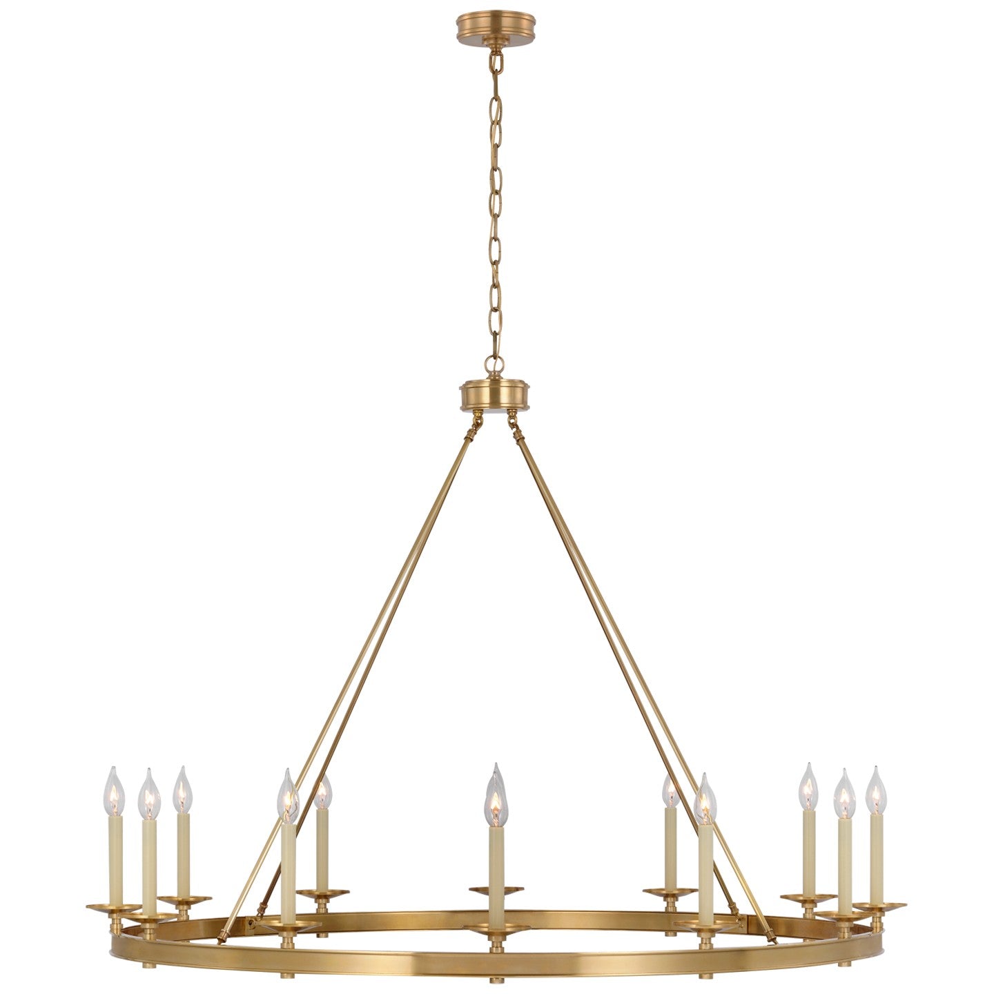 Visual Comfort Signature Canada - CHC 5614AB - LED Chandelier - Launceton - Antique-Burnished Brass