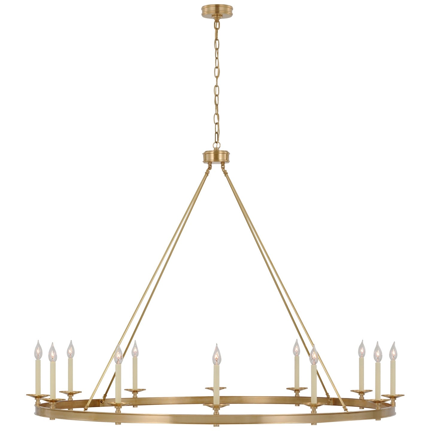 Visual Comfort Signature Canada - CHC 5615AB - LED Chandelier - Launceton - Antique-Burnished Brass