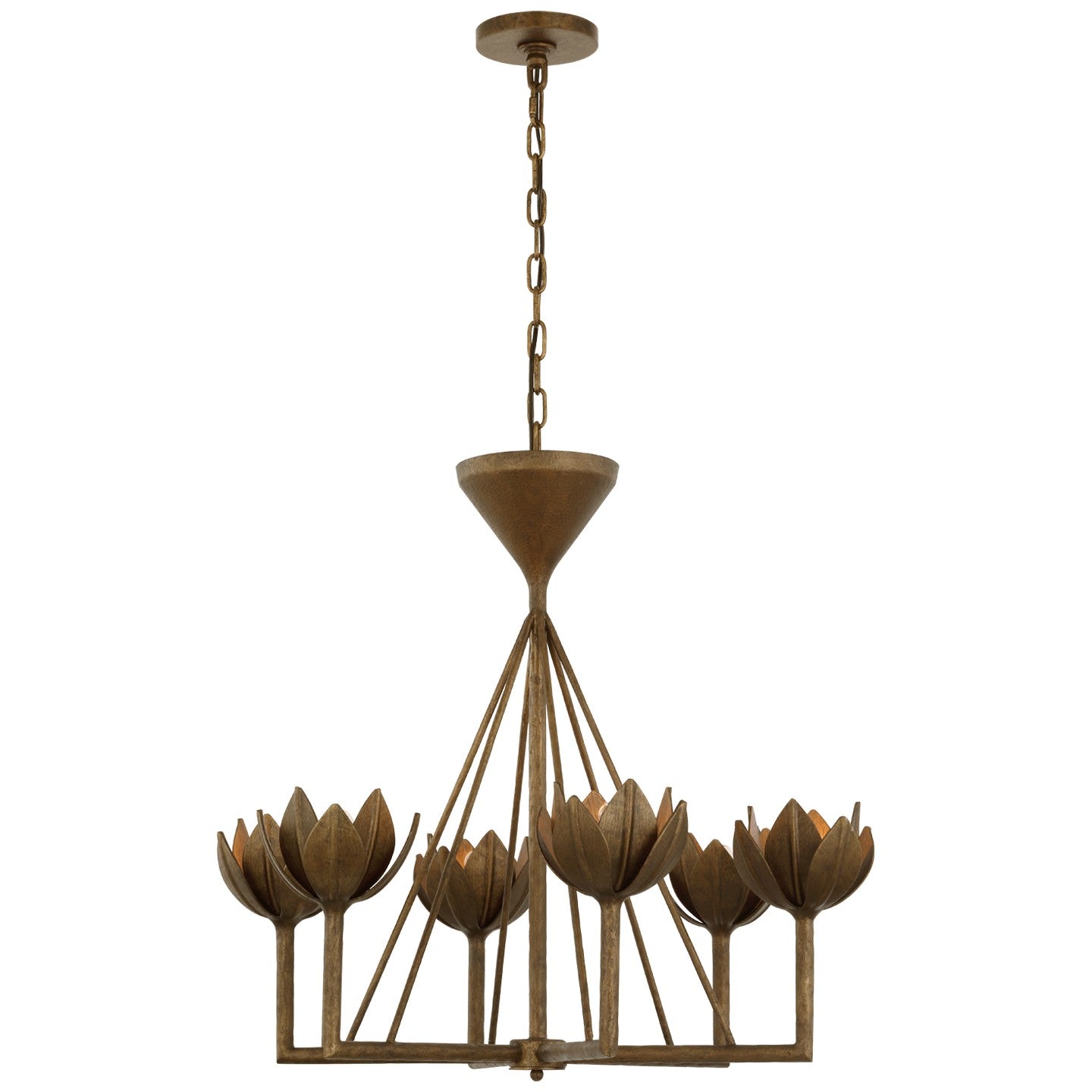 Visual Comfort Signature Canada - JN 5007ABL - LED Chandelier - Alberto - Antique Bronze Leaf