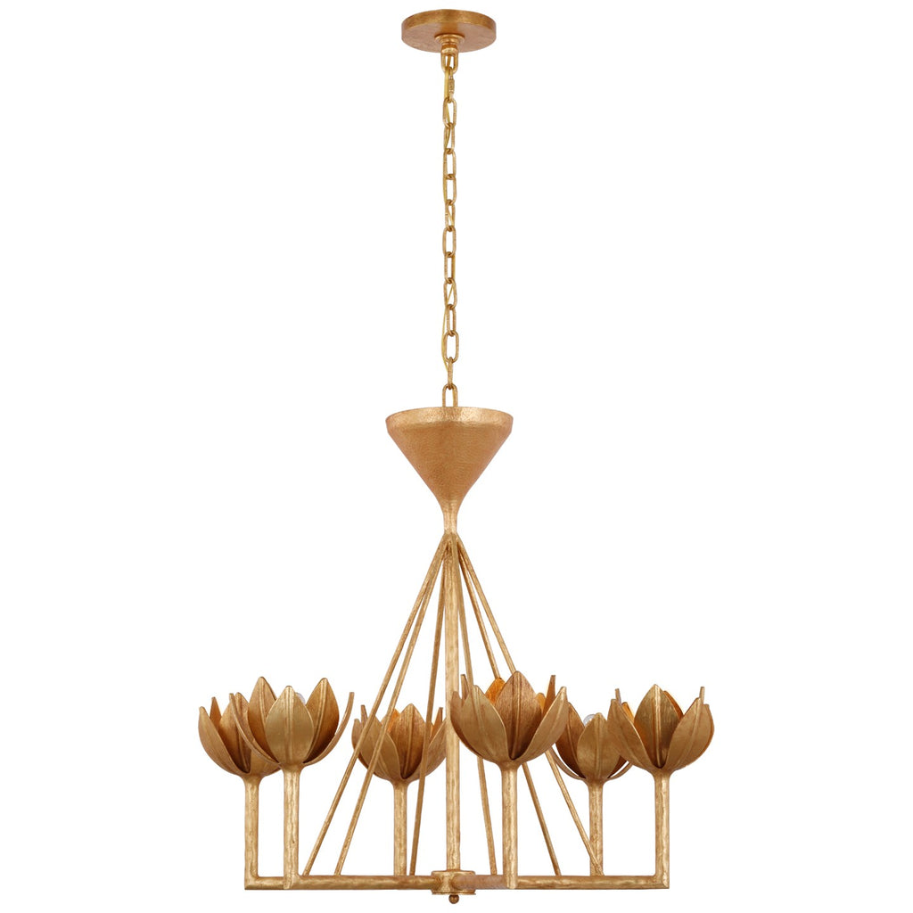 Visual Comfort Signature Canada - JN 5007AGL - LED Chandelier - Alberto - Antique Gold Leaf
