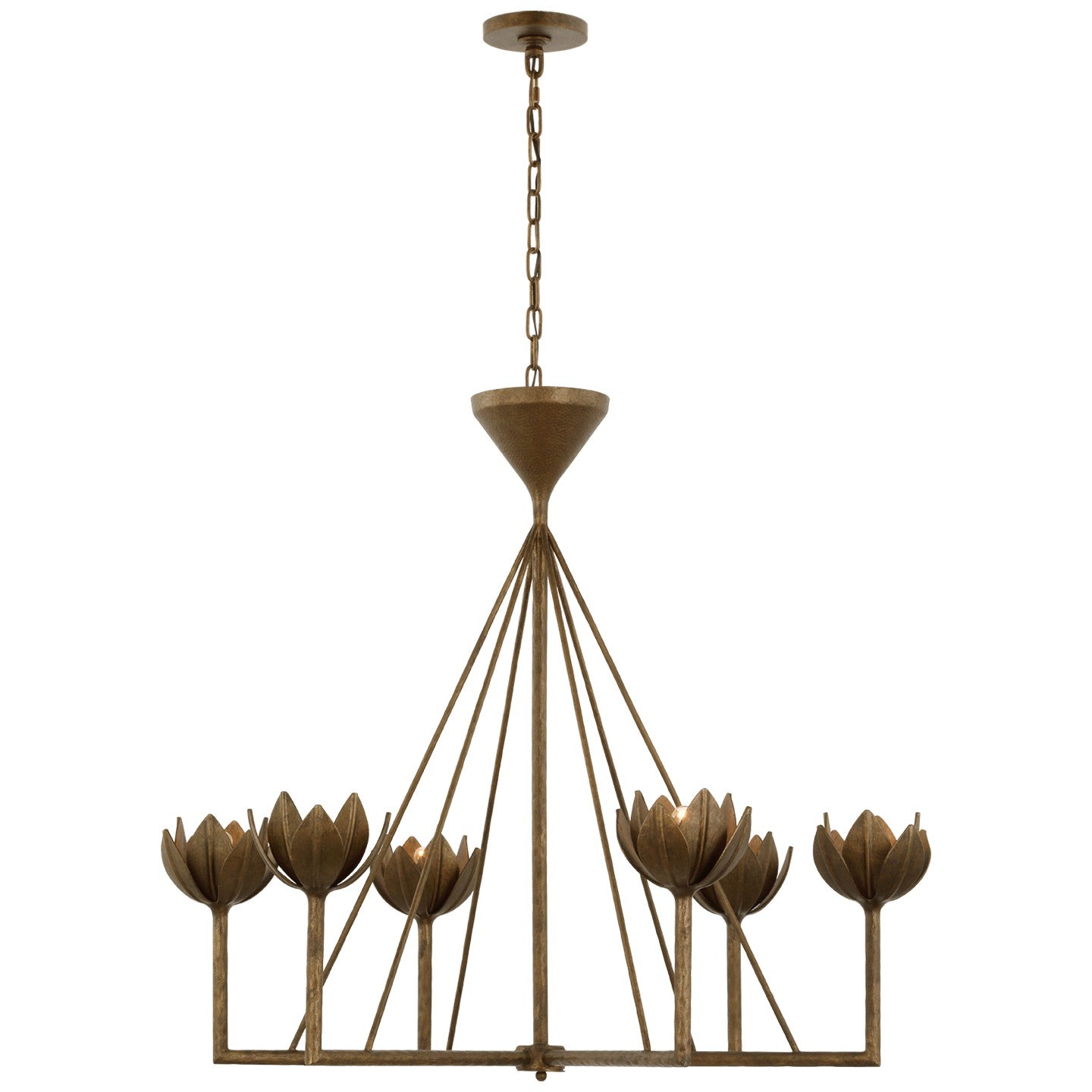 Visual Comfort Signature Canada - JN 5008ABL - LED Chandelier - Alberto - Antique Bronze Leaf