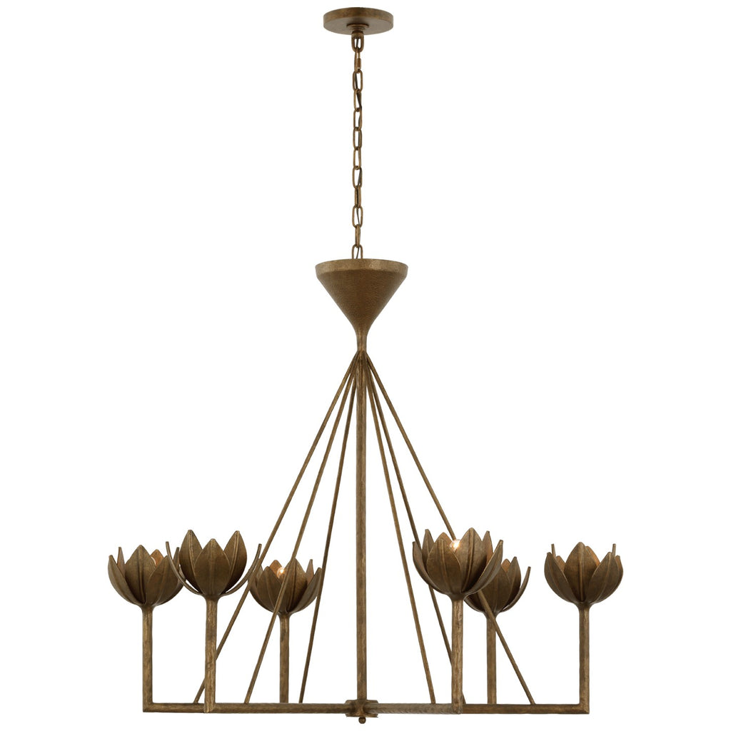 Visual Comfort Signature Canada - JN 5008ABL - LED Chandelier - Alberto - Antique Bronze Leaf