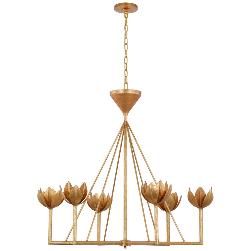 Visual Comfort Signature Canada - JN 5008AGL - LED Chandelier - Alberto - Antique Gold Leaf