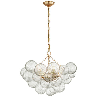 Visual Comfort Signature Canada - JN 5111G/CG - LED Chandelier - Talia - Gild and Clear Swirled Glass