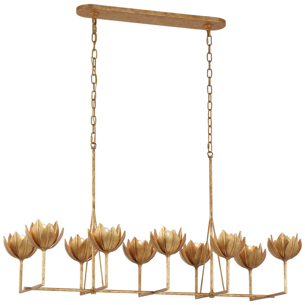 Visual Comfort Signature Canada - JN 5313AGL - LED Linear Chandelier - Alberto - Antique Gold Leaf