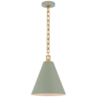 Visual Comfort Signature Canada - JN 5321CEL/G - LED Pendant - Theo - Celadon and Gild