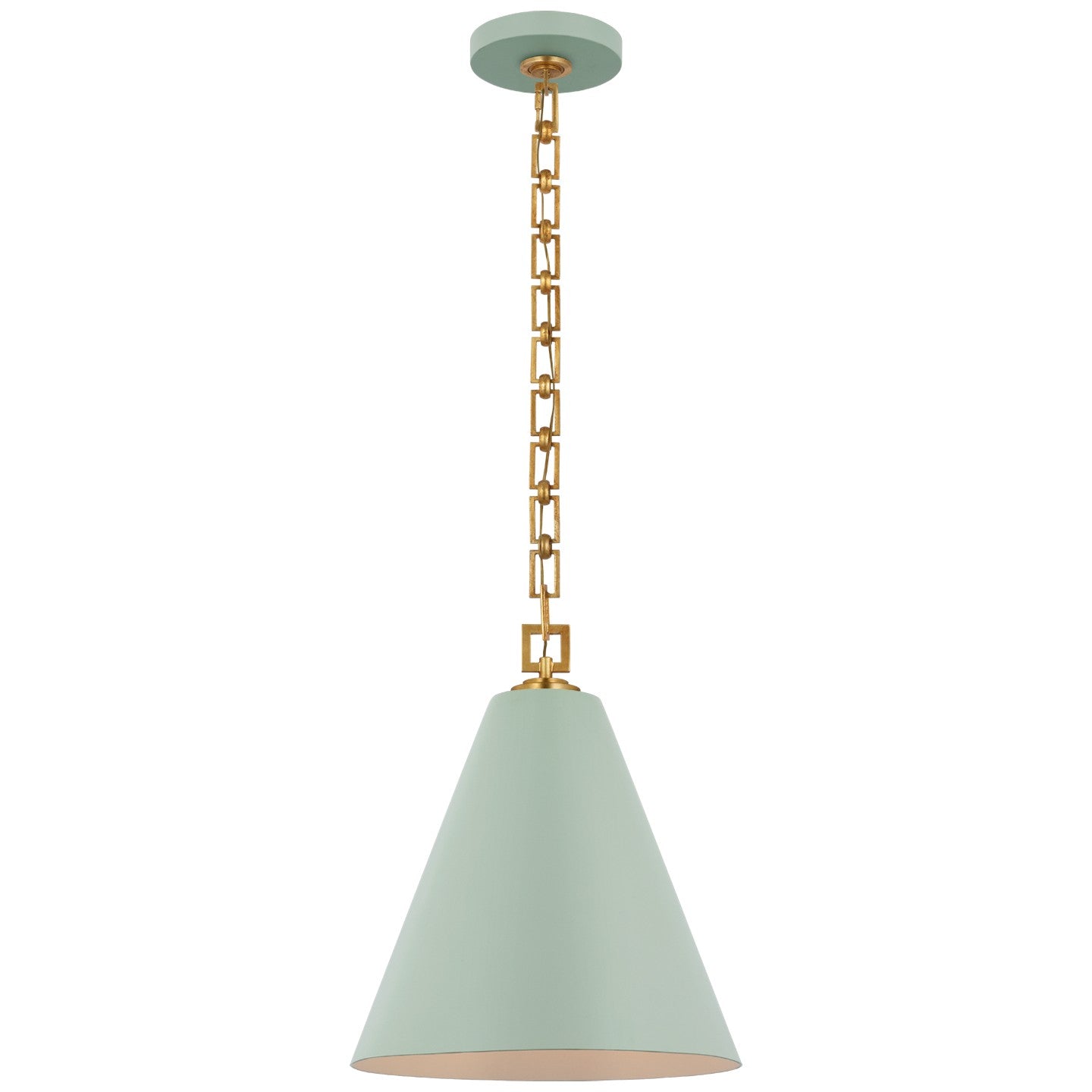 Visual Comfort Signature Canada - JN 5321PLB/G - LED Pendant - Theo - Pale Blue and Gild
