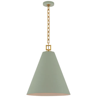Visual Comfort Signature Canada - JN 5323CEL/G - LED Pendant - Theo - Celadon and Gild