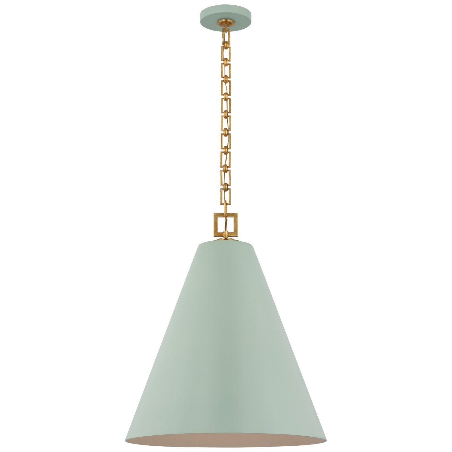 Visual Comfort Signature Canada - JN 5323PLB/G - LED Pendant - Theo - Pale Blue and Gild