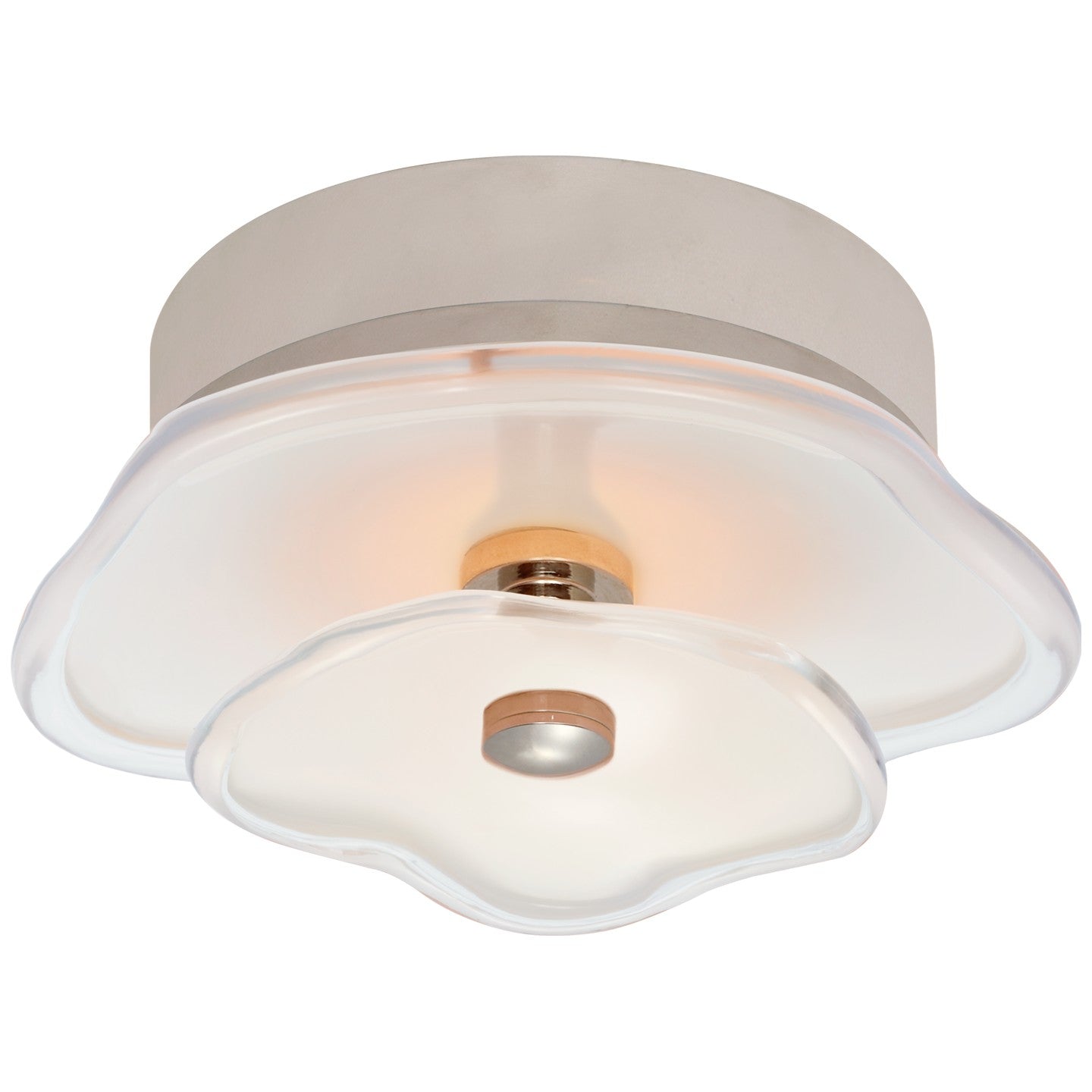 Visual Comfort Signature Canada - KS 4063PN-CRE - LED Flush Mount - Leighton - Polished Nickel