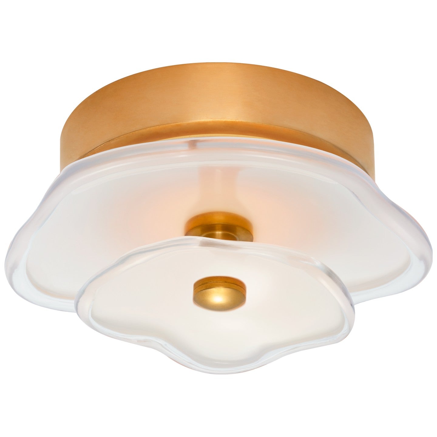 Visual Comfort Signature Canada - KS 4063SB-CRE - LED Flush Mount - Leighton - Soft Brass