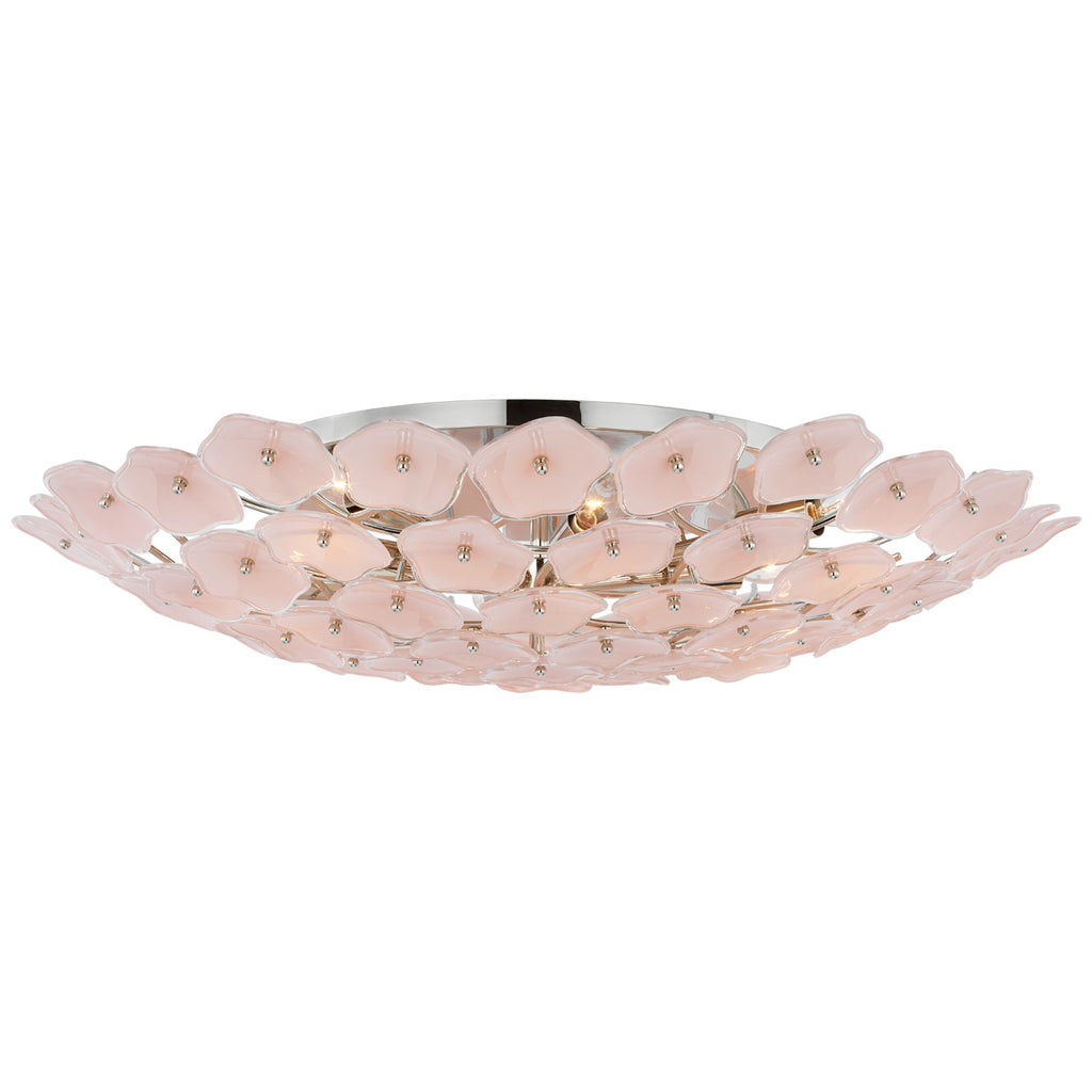 Visual Comfort Signature Canada - KS 4068PN-BLS - LED Flush Mount - Leighton - Polished Nickel