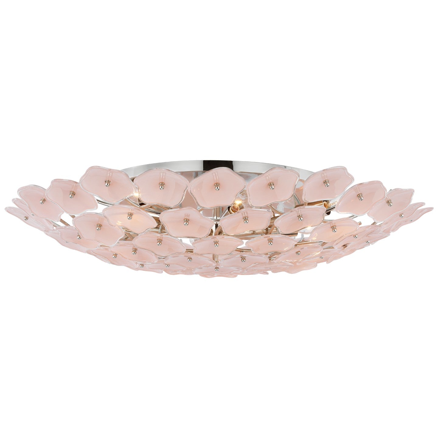 Visual Comfort Signature Canada - KS 4068PN-BLS - LED Flush Mount - Leighton - Polished Nickel