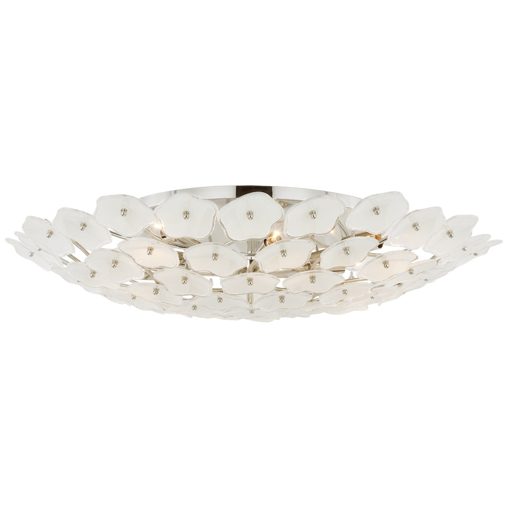 Visual Comfort Signature Canada - KS 4068PN-CRE - LED Flush Mount - Leighton - Polished Nickel