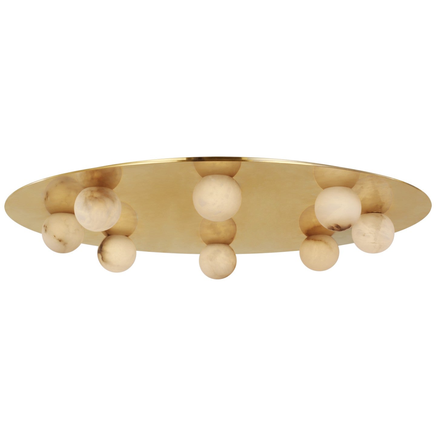 Visual Comfort Signature Canada - KW 4521MAB-ALB - LED Flush Mount - Pertica - Mirrored Antique Brass