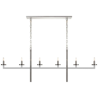 Visual Comfort Signature Canada - KW 5203PN - Six Light Linear Chandelier - Liaison - Polished Nickel