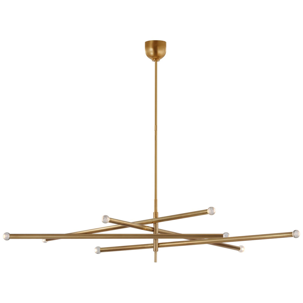 Visual Comfort Signature Canada - KW 5595AB-CG - LED Chandelier - Rousseau - Antique-Burnished Brass