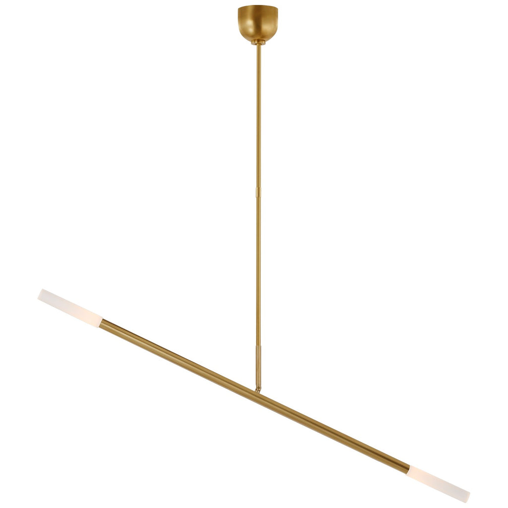 Visual Comfort Signature Canada - KW 5597AB-EC - LED Linear Chandelier - Rousseau - Antique-Burnished Brass