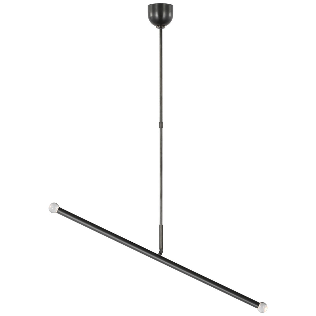 Visual Comfort Signature Canada - KW 5597BZ-CG - LED Linear Chandelier - Rousseau - Bronze