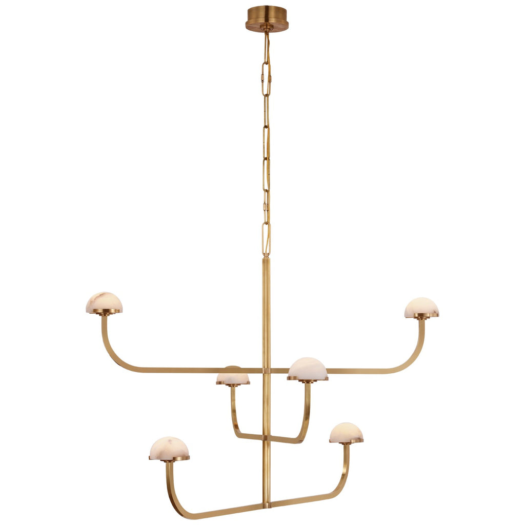 Visual Comfort Signature Canada - KW 5623AB-ALB - LED Chandelier - Pedra - Antique-Burnished Brass