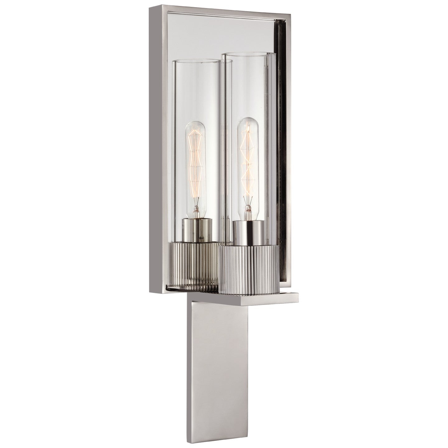Visual Comfort Signature Canada - RB 2005PN/MIR-CG - LED Wall Sconce - Beza - Polished Nickel and Mirror
