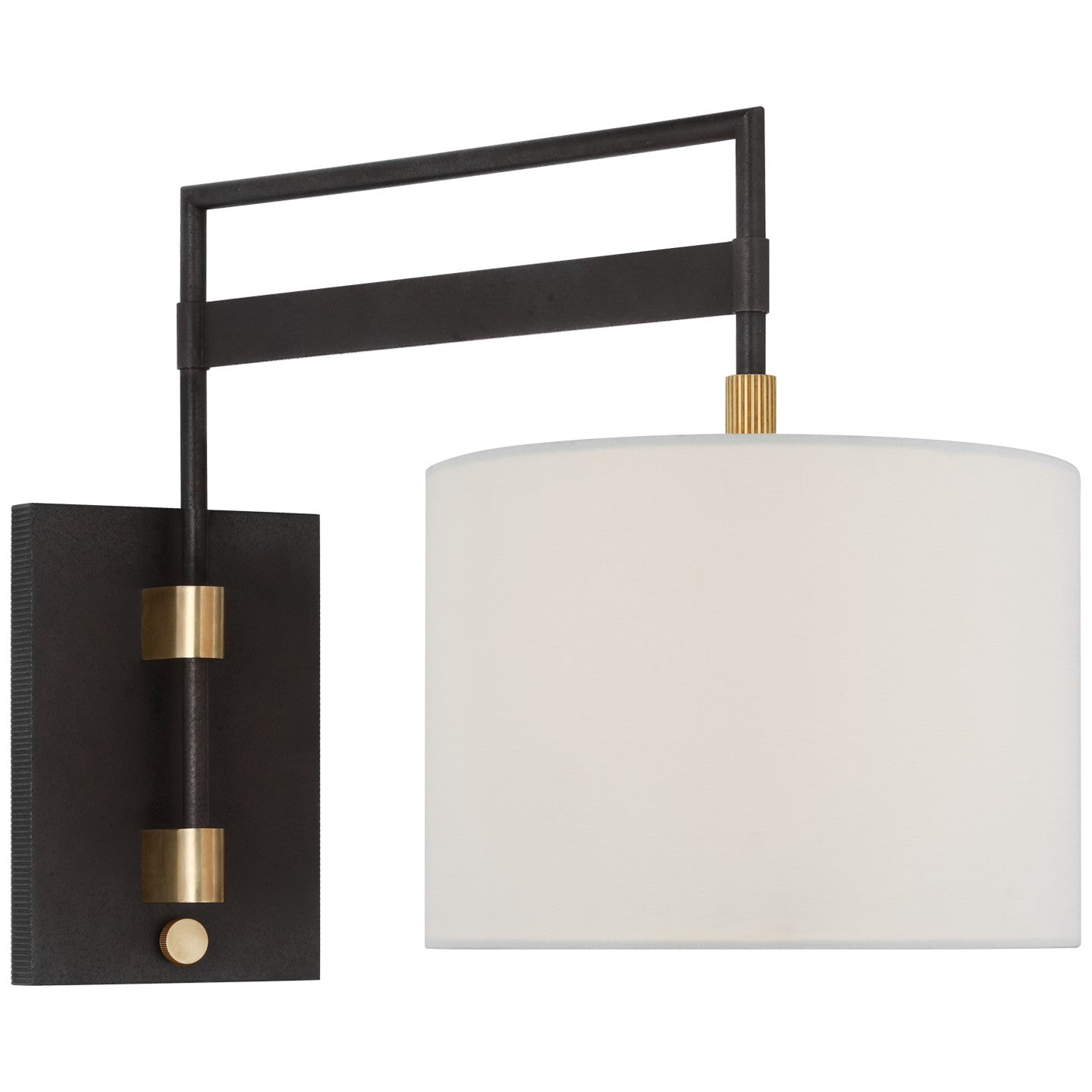 Visual Comfort Signature Canada - RB 2060WI/AB-L - LED Wall Sconce - Gael - Warm Iron and Antique Brass