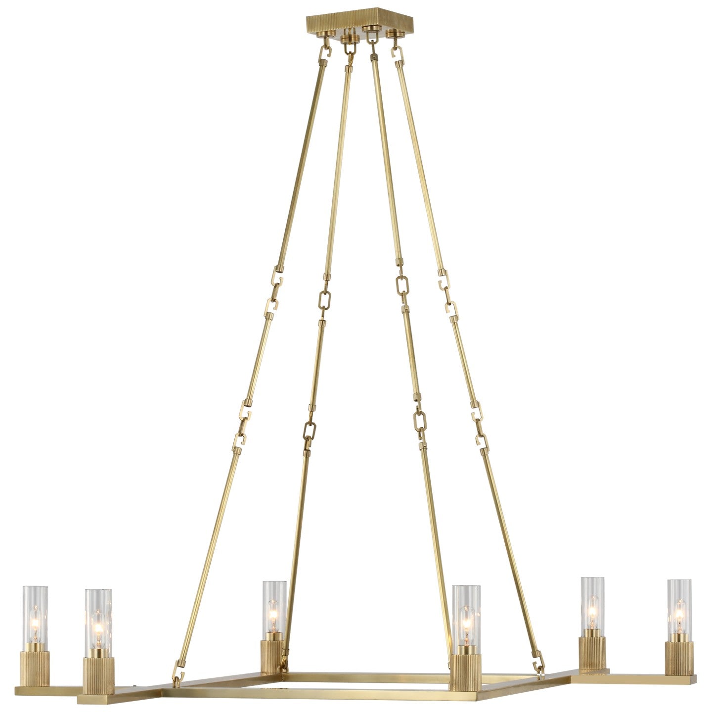 Visual Comfort Signature Canada - RB 5008AB-CG - LED Chandelier - Beza - Antique Brass