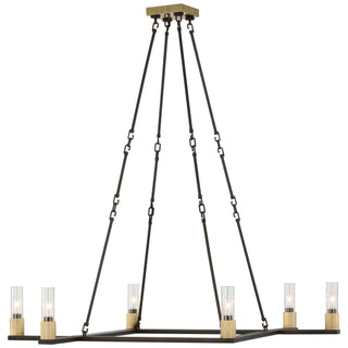 Visual Comfort Signature Canada - RB 5008WI/AB-CG - LED Chandelier - Beza - Warm Iron and Antique Brass