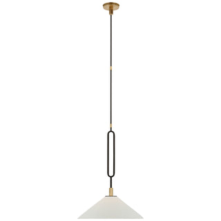 Visual Comfort Signature Canada - RB 5061WI/AB-BSQ - LED Pendant - Argo - Warm Iron and Antique Brass