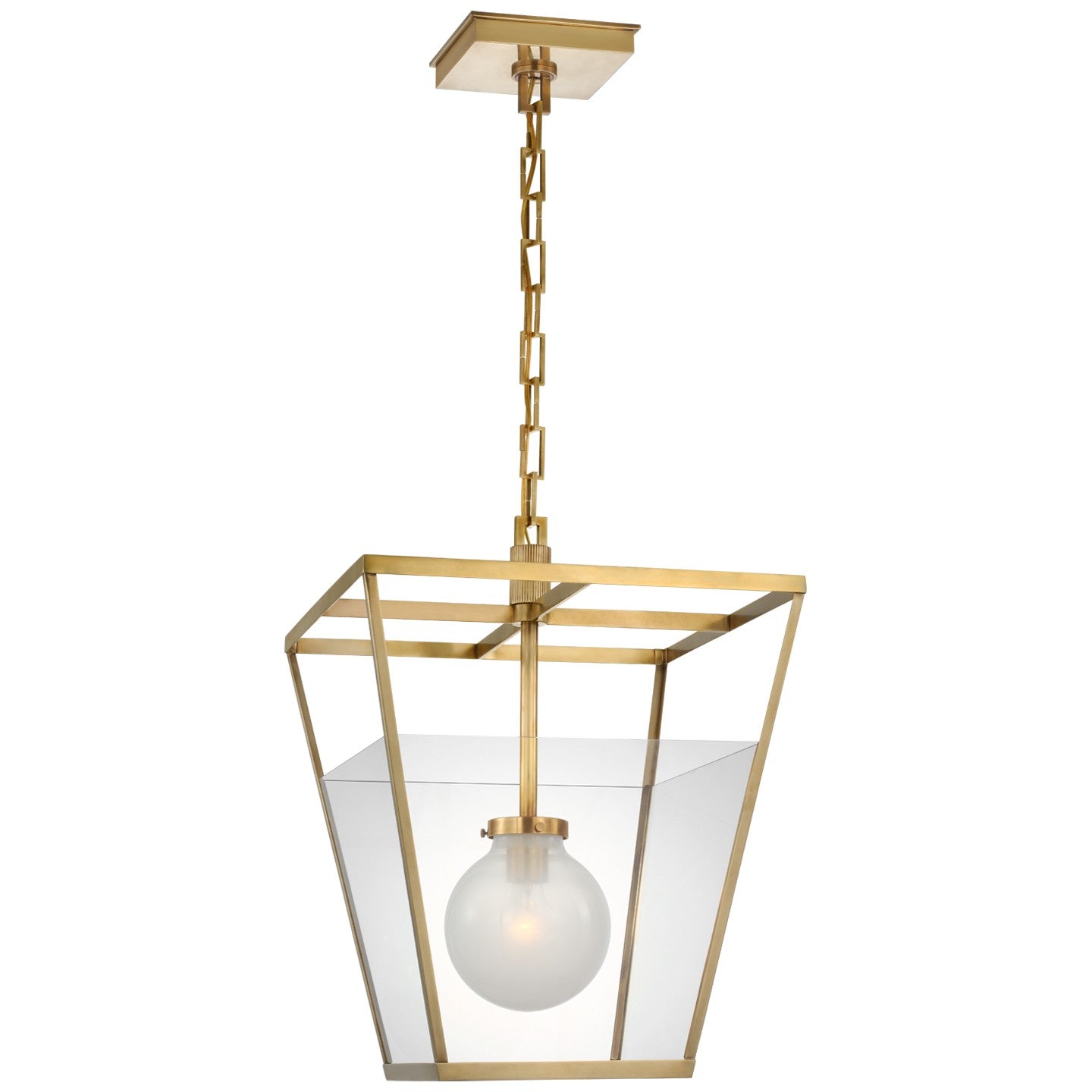 Visual Comfort Signature Canada - RB 5102AB-CG - LED Lantern - Illume - Antique Brass