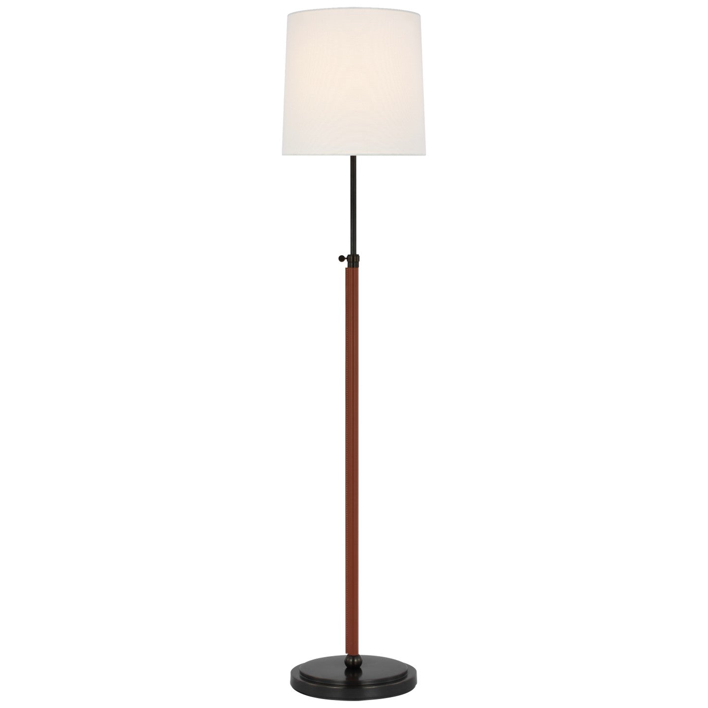 Visual Comfort Signature Canada - TOB 1580BZ/SDL-L - LED Floor Lamp - Bryant Wrapped - Bronze and Saddle Leather