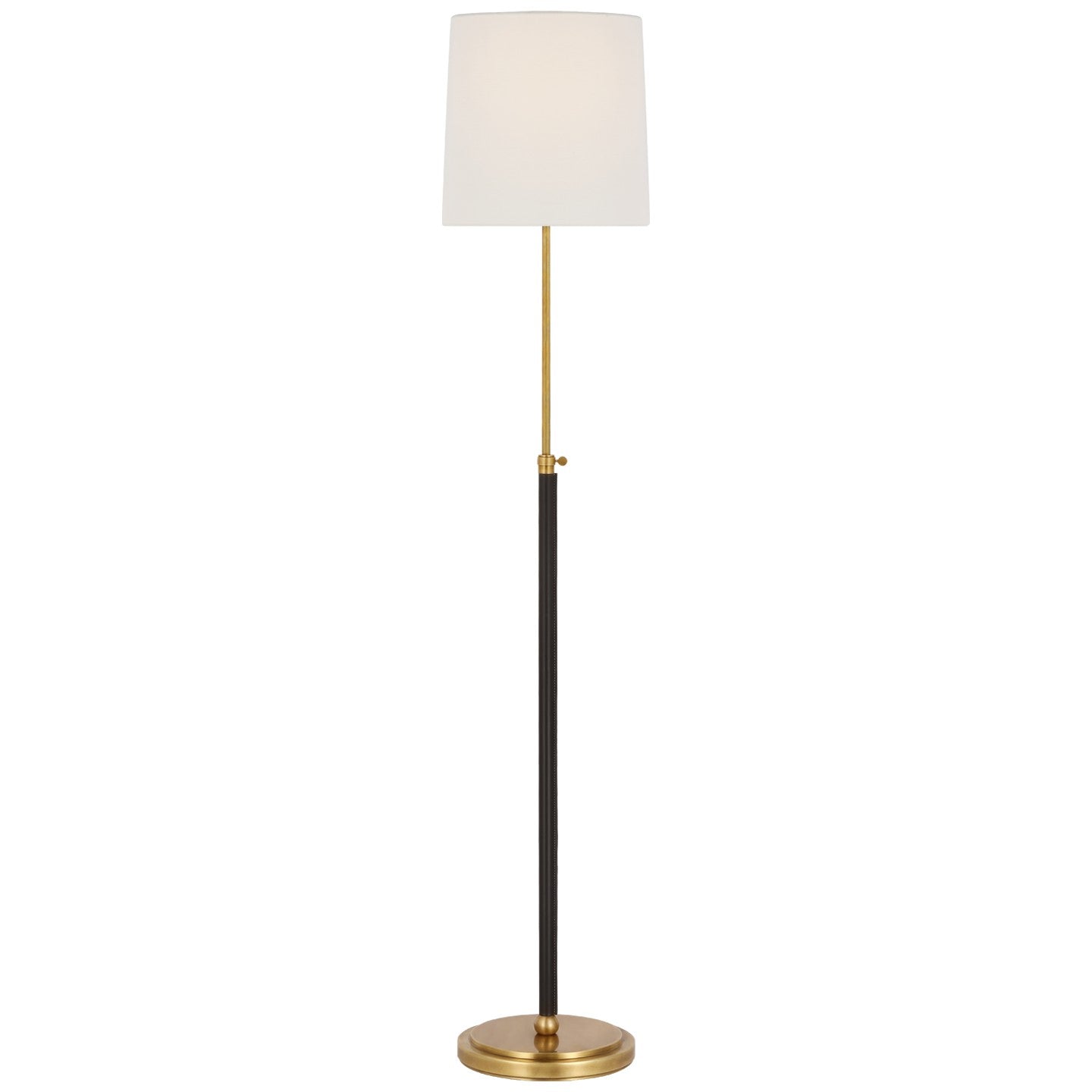 Visual Comfort Signature Canada - TOB 1580HAB/CHC-L - LED Floor Lamp - Bryant Wrapped - Hand-Rubbed Antique Brass and Chocolate Leather
