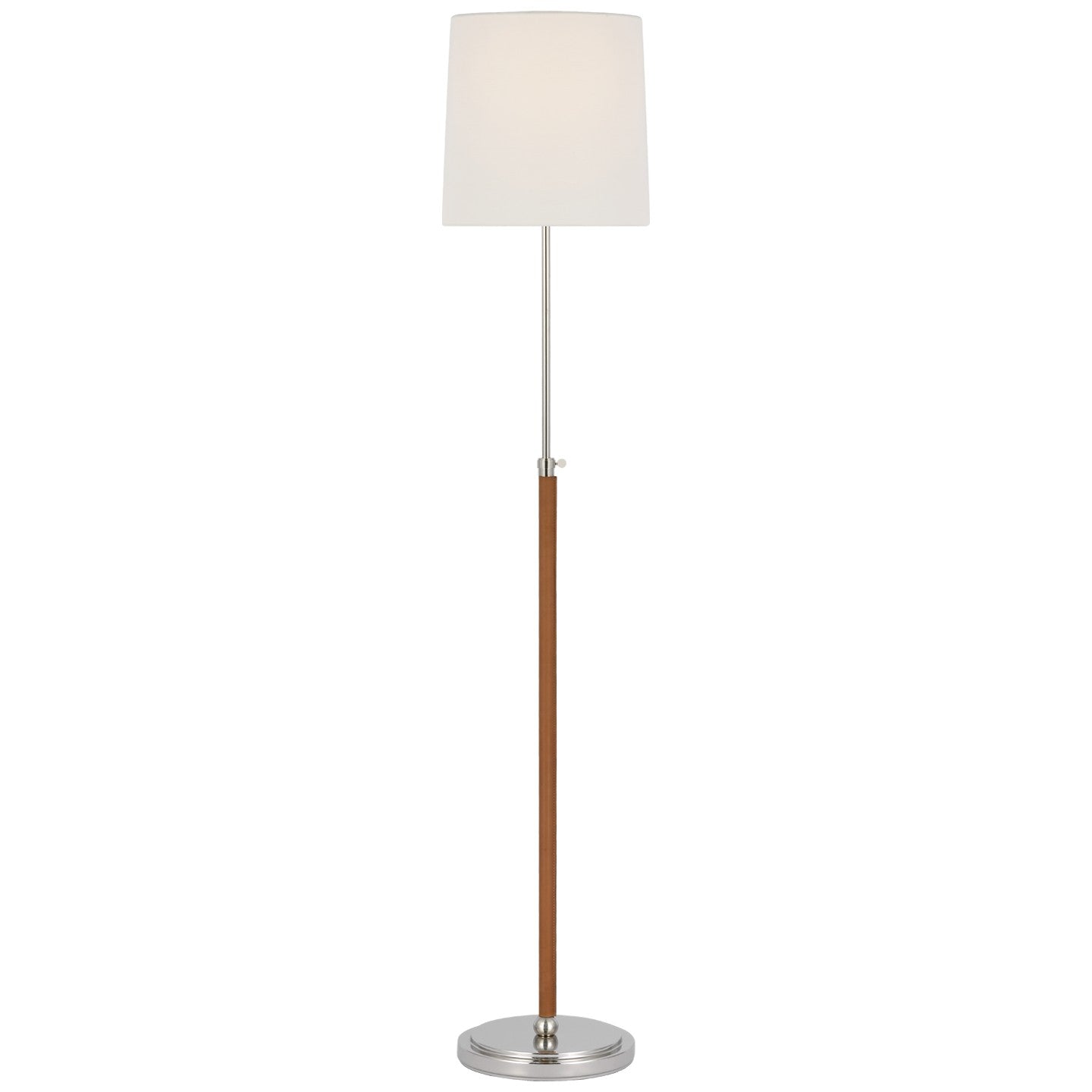Visual Comfort Signature Canada - TOB 1580PN/NAT-L - LED Floor Lamp - Bryant Wrapped - Polished Nickel and Natural Leather
