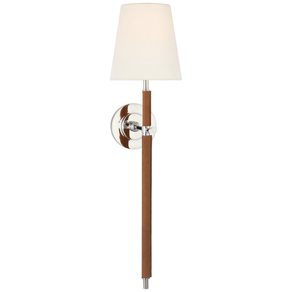 Visual Comfort Signature Canada - TOB 2582PN/NAT-L - LED Wall Sconce - Bryant Wrapped - Polished Nickel and Natural Leather