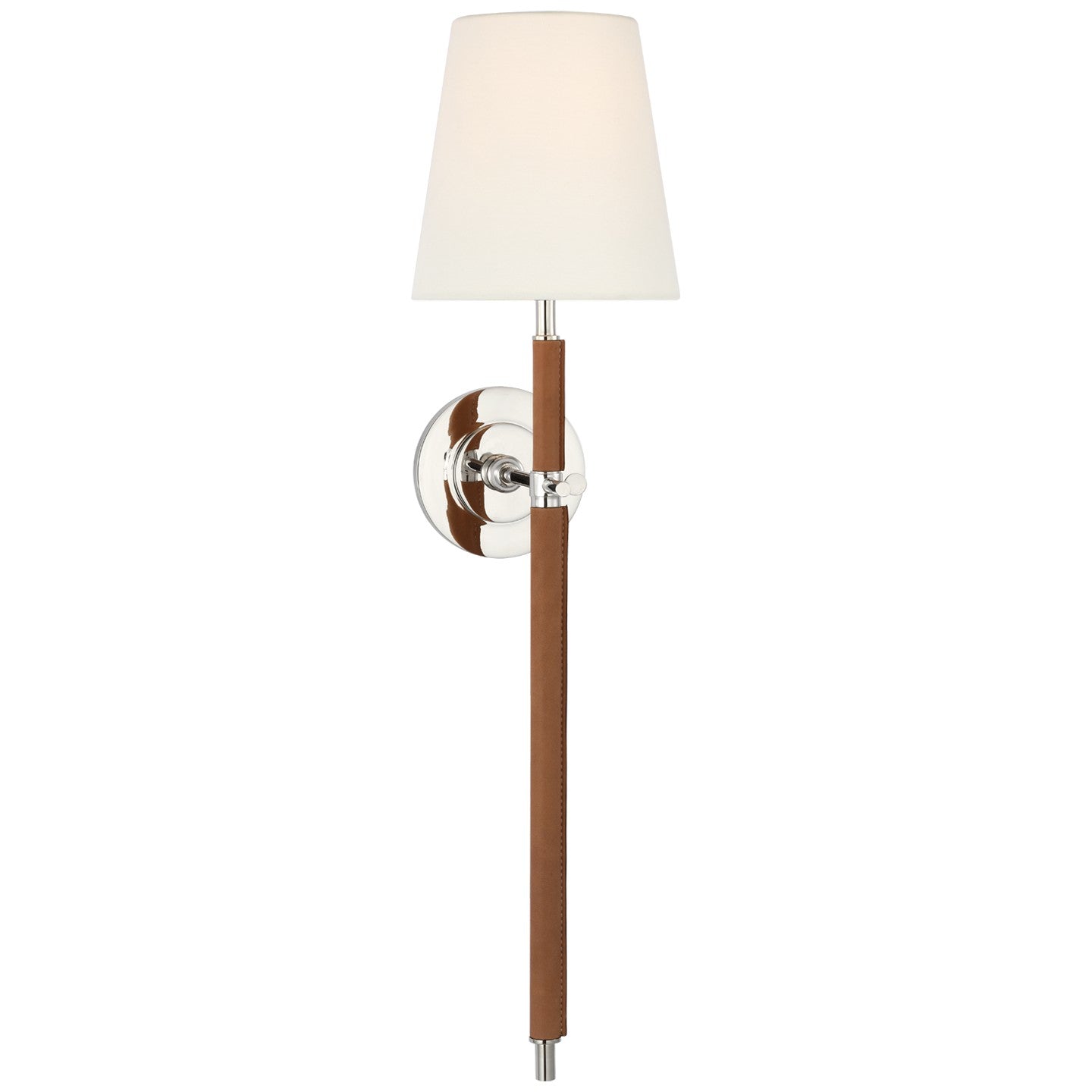 Visual Comfort Signature Canada - TOB 2582PN/NAT-L - LED Wall Sconce - Bryant Wrapped - Polished Nickel and Natural Leather