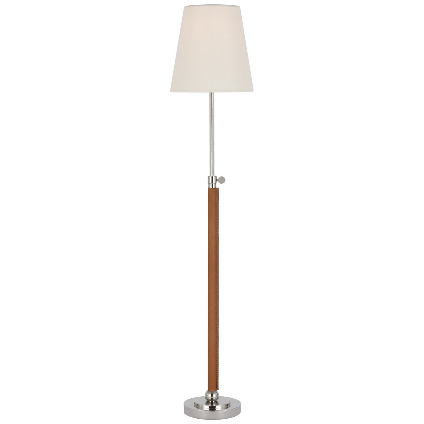 Visual Comfort Signature Canada - TOB 3580PN/NAT-L - LED Table Lamp - Bryant Wrapped - Polished Nickel and Natural Leather