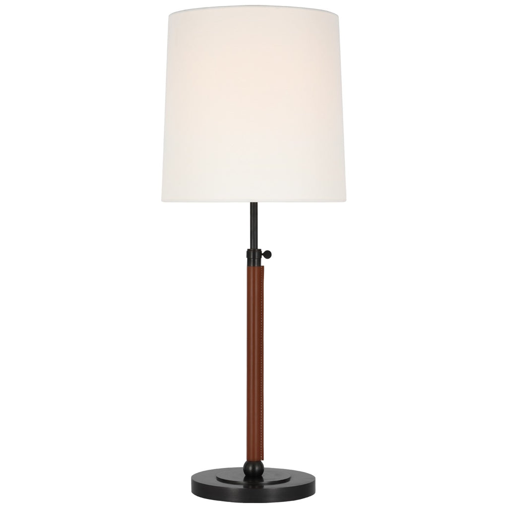 Visual Comfort Signature Canada - TOB 3581BZ/SDL-L - LED Table Lamp - Bryant Wrapped - Bronze and Saddle Leather