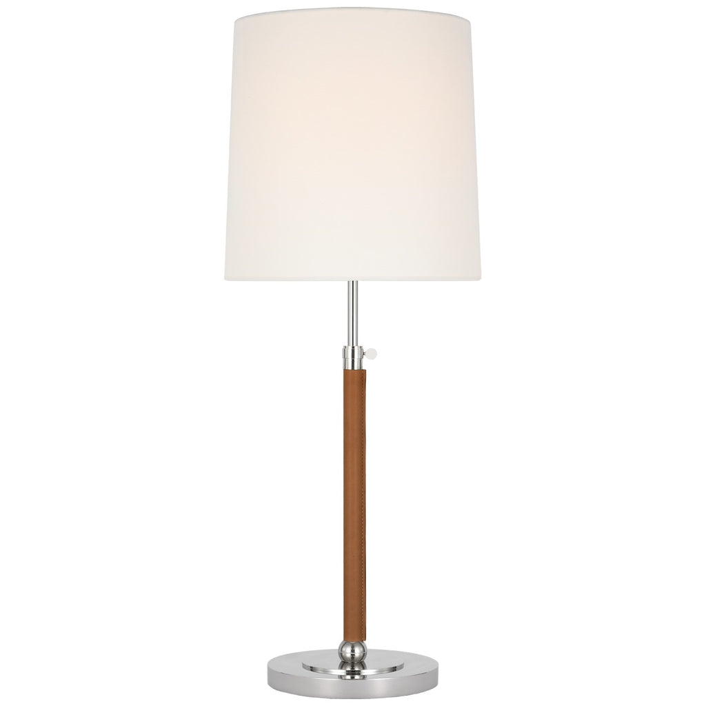 Visual Comfort Signature Canada - TOB 3581PN/NAT-L - LED Table Lamp - Bryant Wrapped - Polished Nickel and Natural Leather