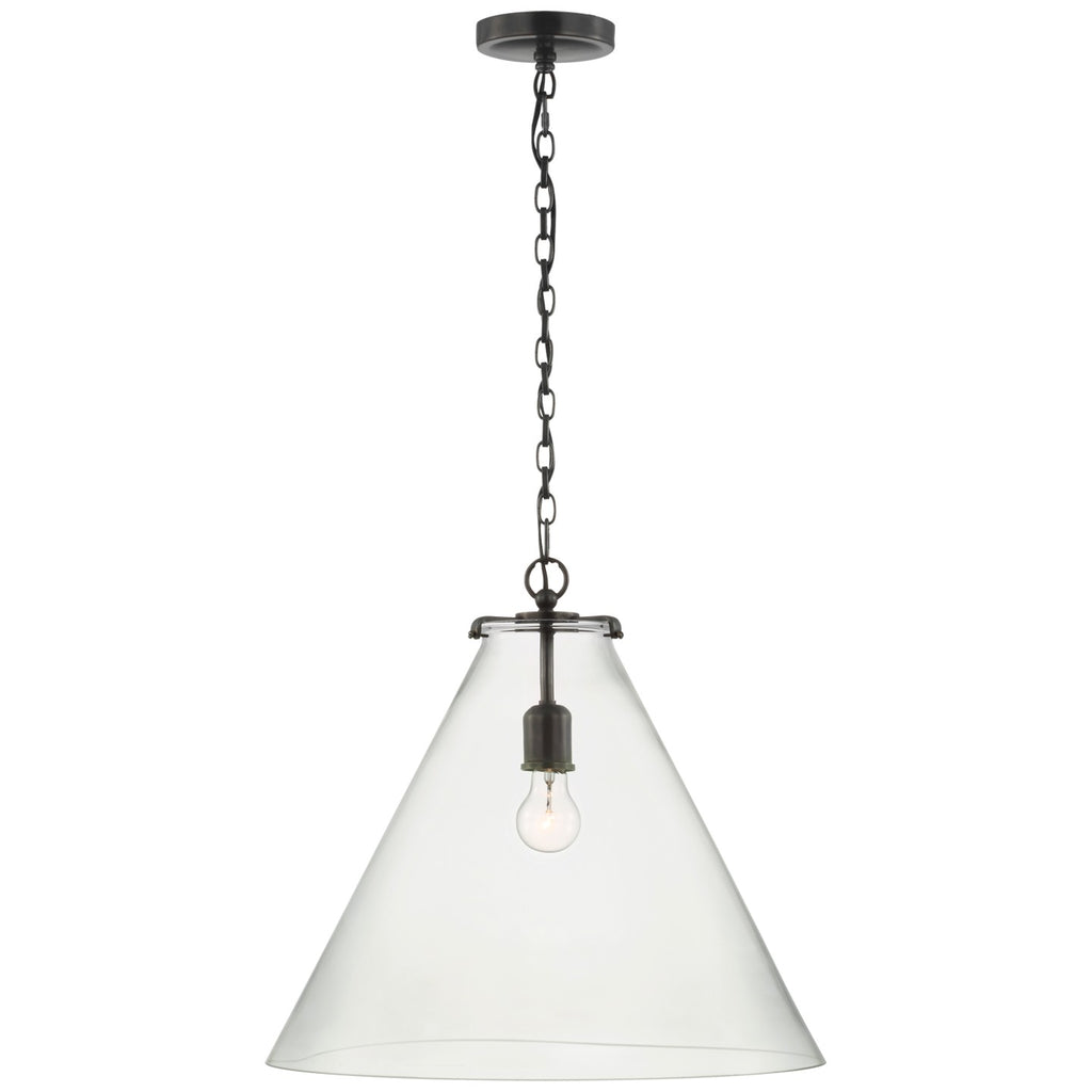 Visual Comfort Signature Canada - TOB 5227BZ/G6-CG - LED Pendant - Katie Conical - Bronze