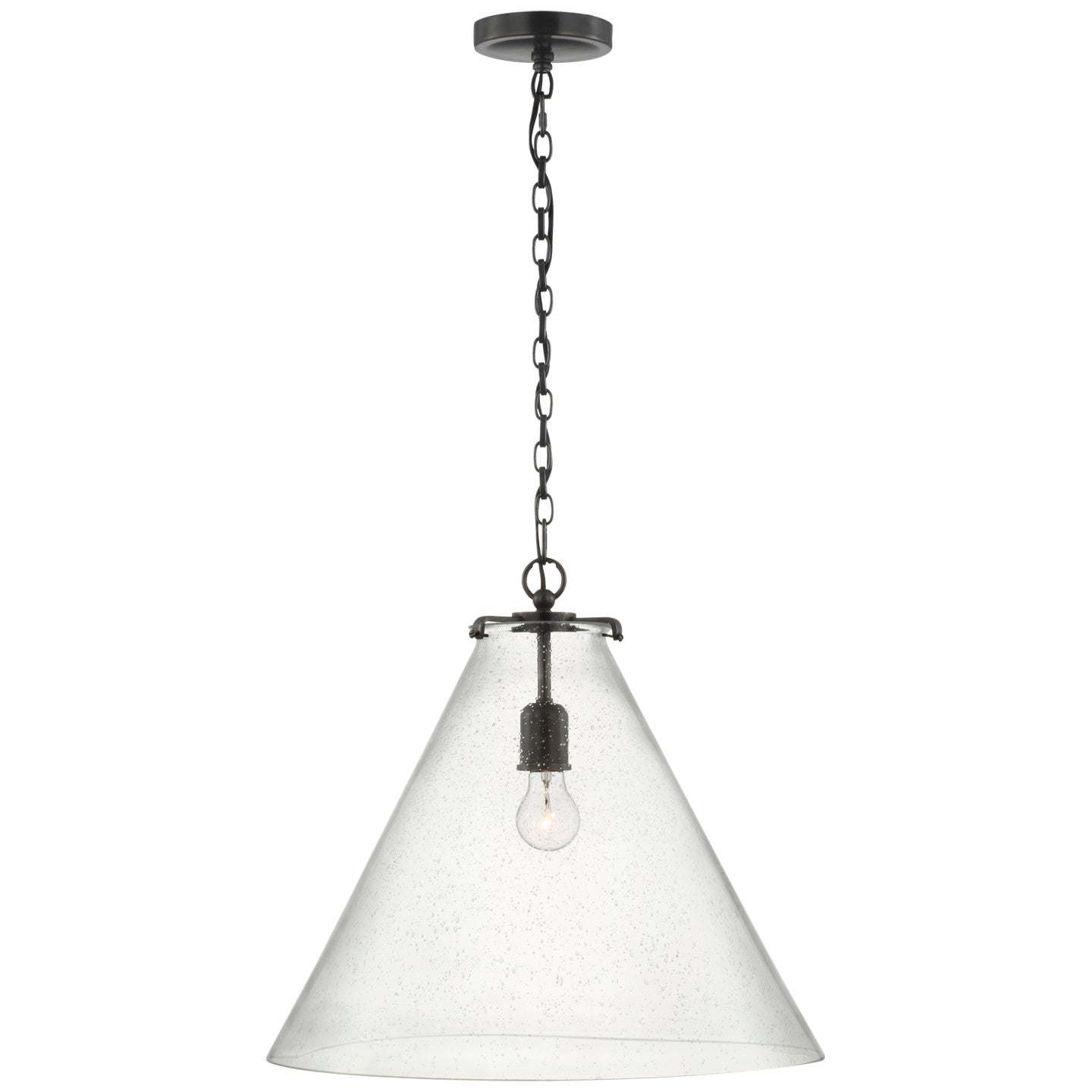 Visual Comfort Signature Canada - TOB 5227BZ/G6-SG - LED Pendant - Katie Conical - Bronze
