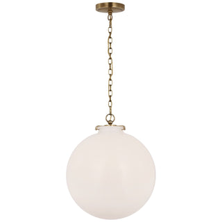 Visual Comfort Signature Canada - TOB 5227HAB/G4-WG - LED Pendant - Katie Globe - Hand-Rubbed Antique Brass