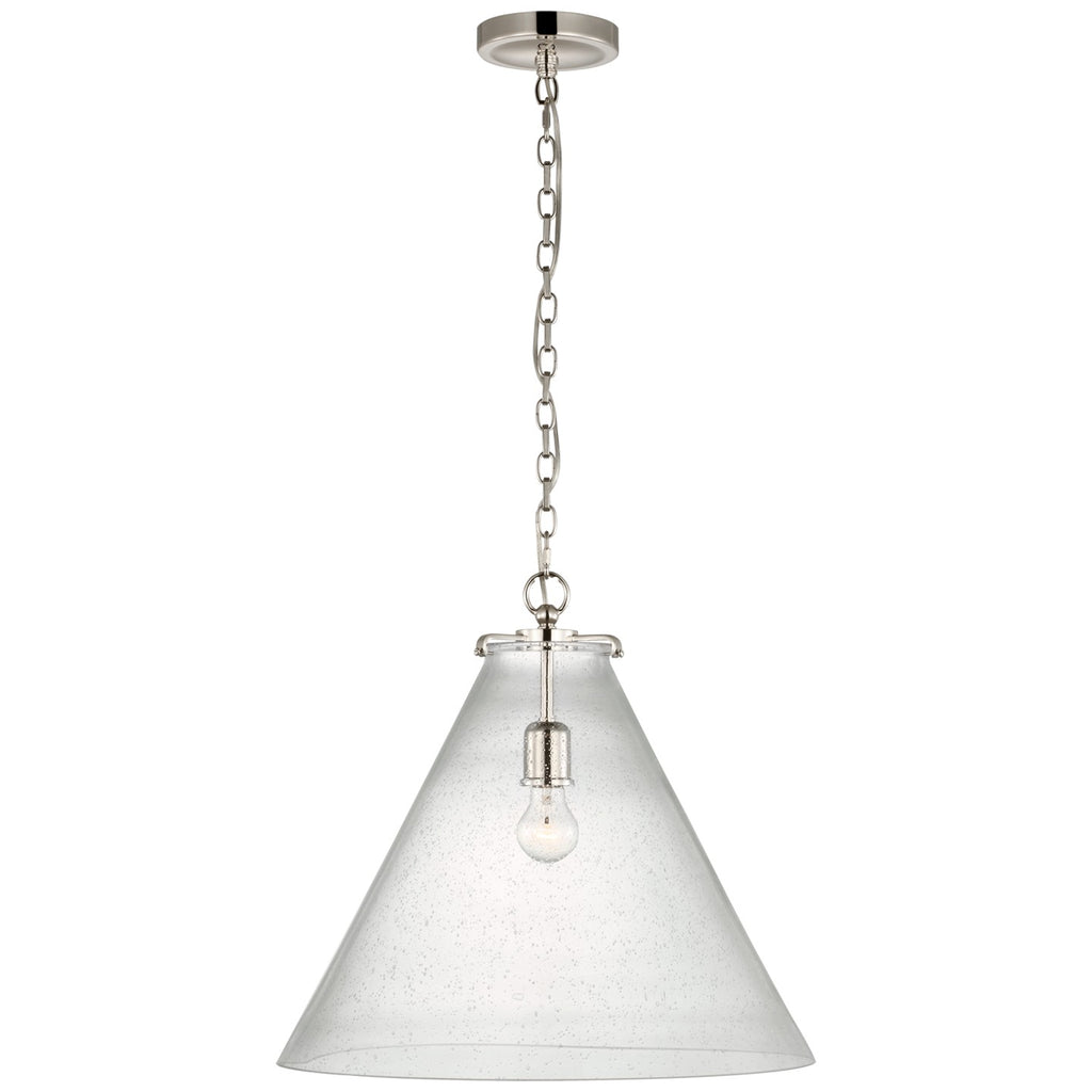Visual Comfort Signature Canada - TOB 5227PN/G6-SG - LED Pendant - Katie Conical - Polished Nickel