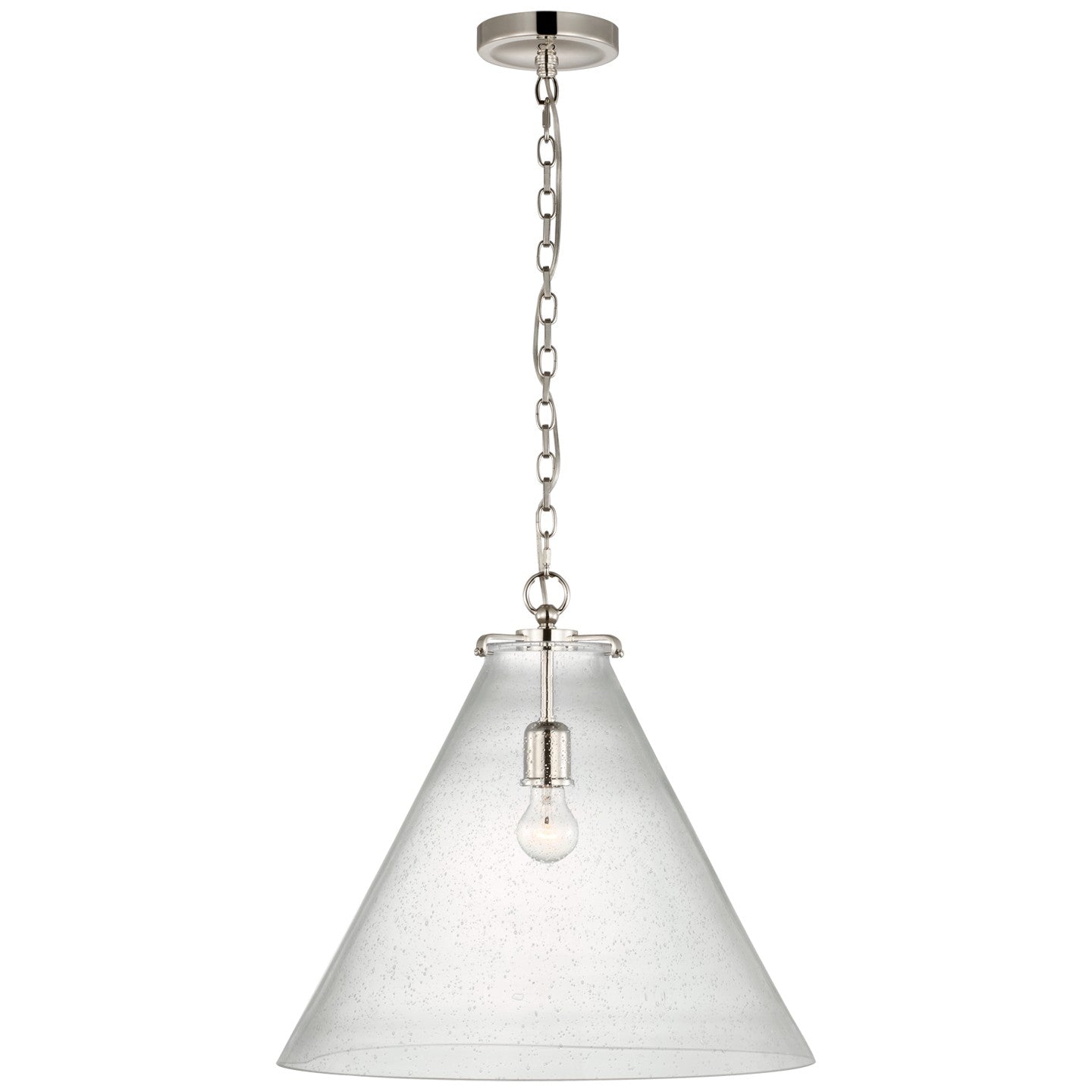 Visual Comfort Signature Canada - TOB 5227PN/G6-SG - LED Pendant - Katie Conical - Polished Nickel