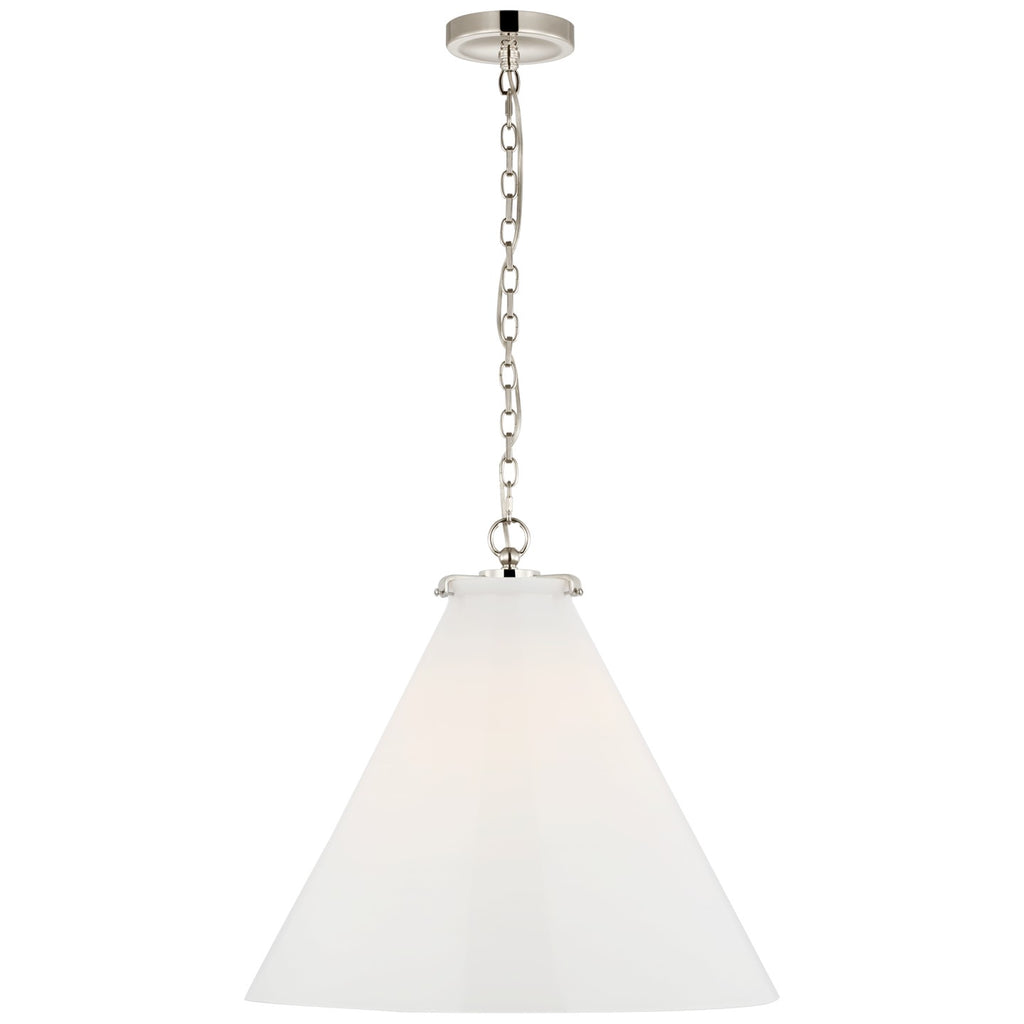 Visual Comfort Signature Canada - TOB 5227PN/G6-WG - LED Pendant - Katie Conical - Polished Nickel