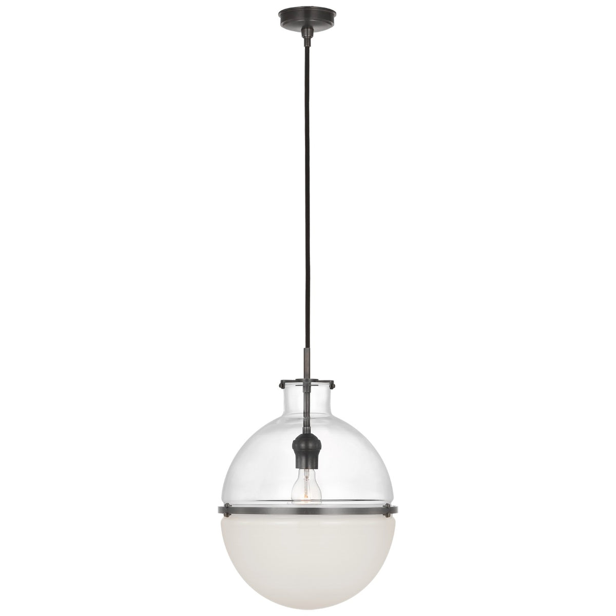 Visual Comfort Signature Canada - TOB 5486BZ-CG/WG - LED Pendant - Maxey - Bronze