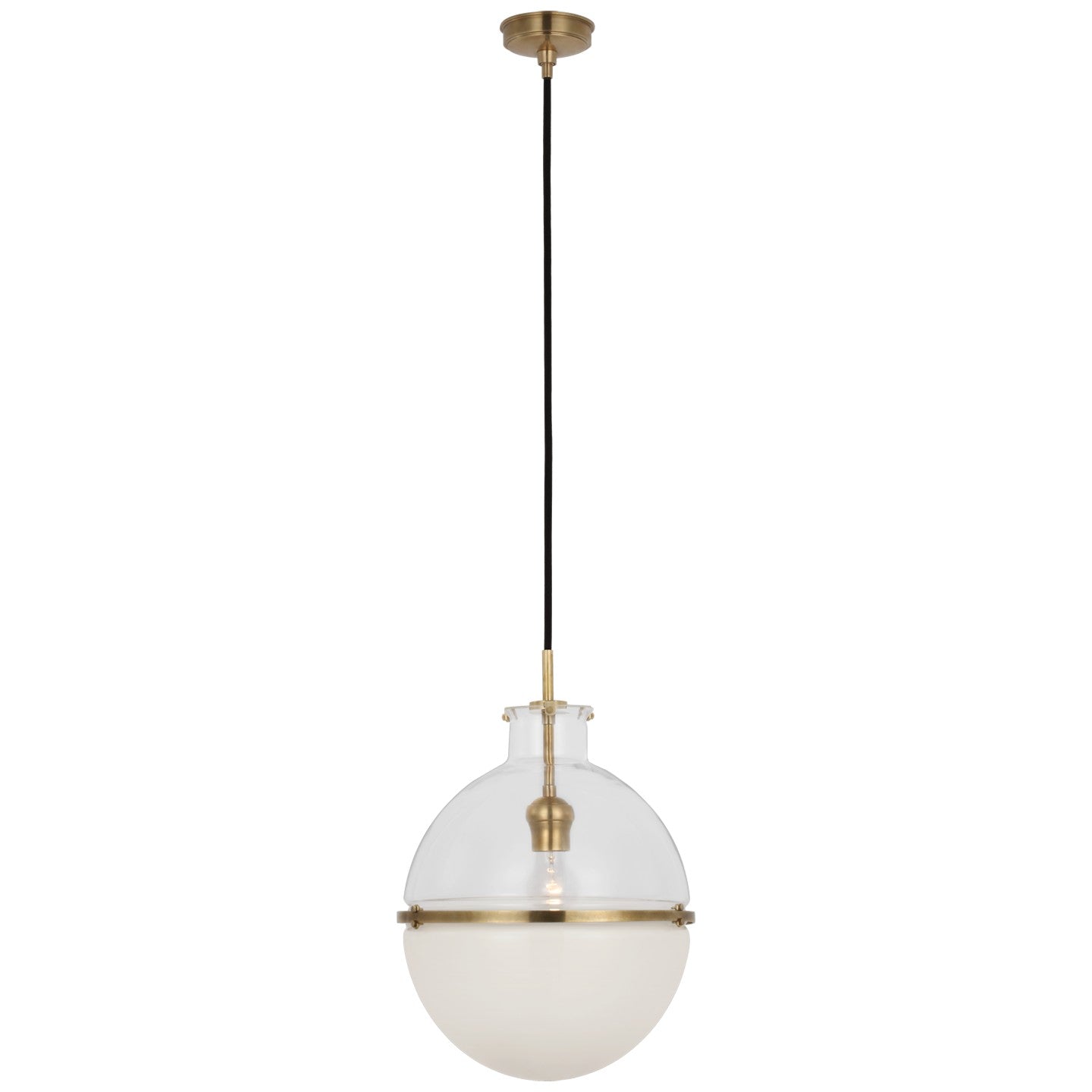 Visual Comfort Signature Canada - TOB 5486HAB-CG/WG - LED Pendant - Maxey - Hand-Rubbed Antique Brass