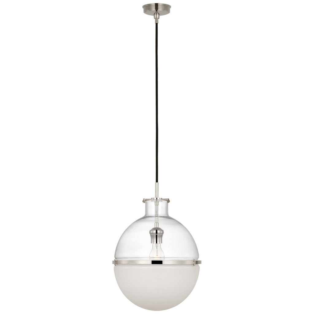 Visual Comfort Signature Canada - TOB 5486PN-CG/WG - LED Pendant - Maxey - Polished Nickel