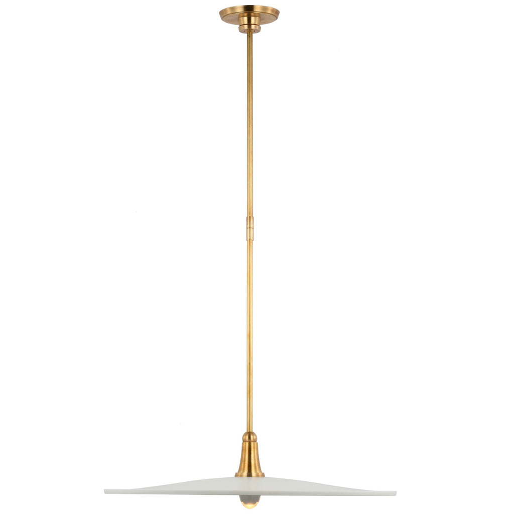 Visual Comfort Signature Canada - TOB 5492HAB-WHT - LED Pendant - Truesdell - Hand-Rubbed Antique Brass