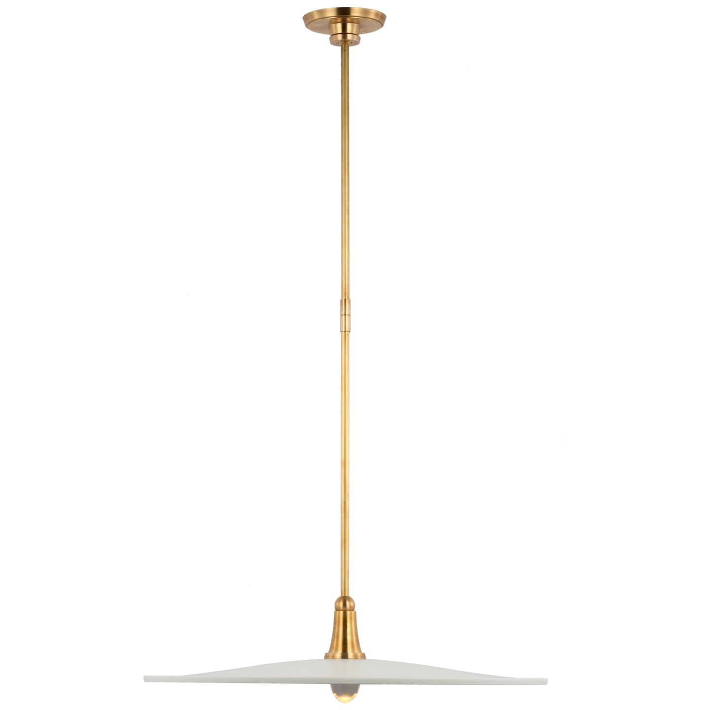 Visual Comfort Signature Canada - TOB 5492HAB-WHT - LED Pendant - Truesdell - Hand-Rubbed Antique Brass