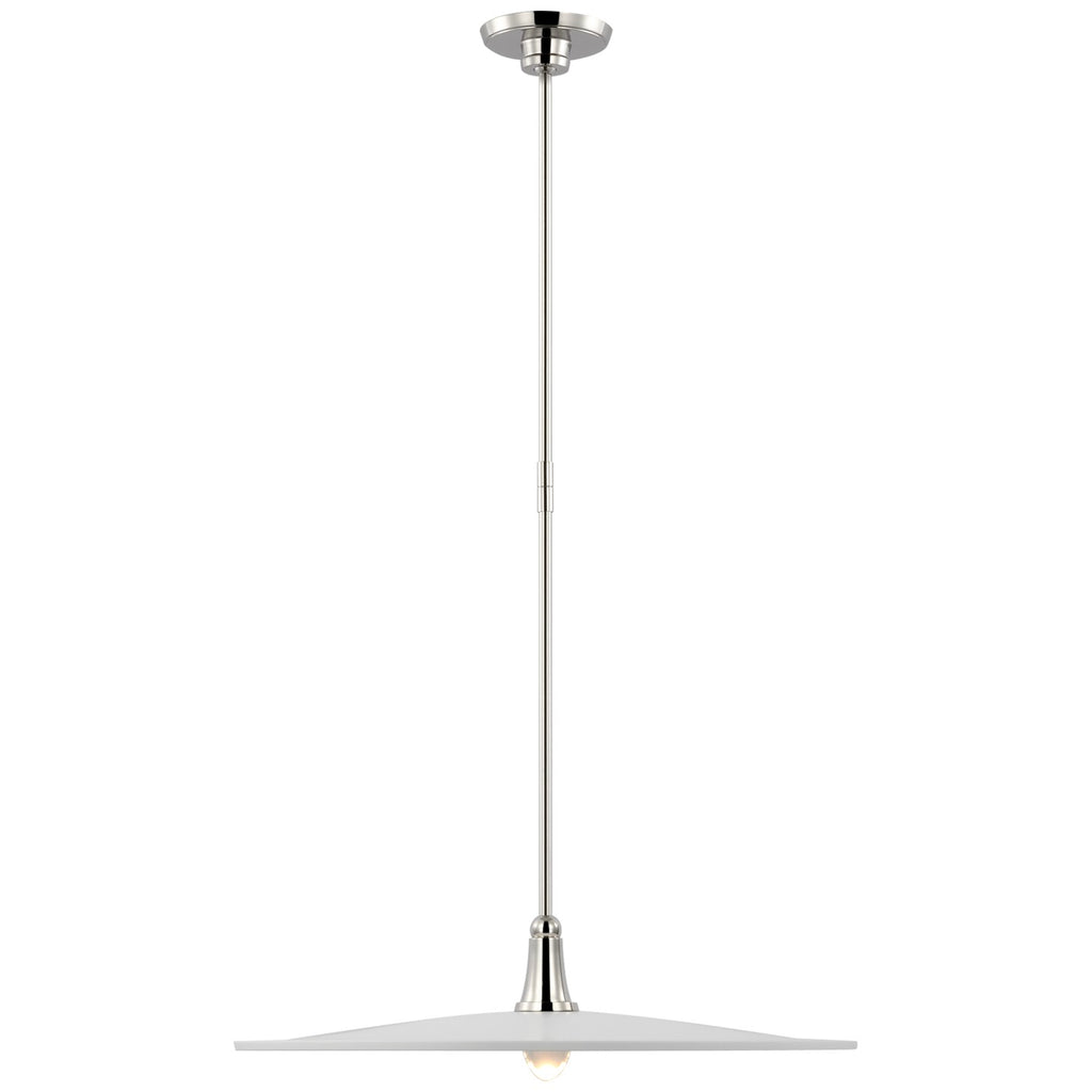 Visual Comfort Signature Canada - TOB 5492PN-WHT - LED Pendant - Truesdell - Polished Nickel